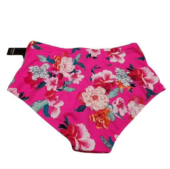 Women’s 2X Torrid High-Rise Ruched Floral Print Bikini Bottom - Picture 3 of 3